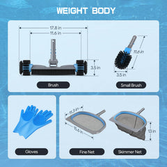 UIRWAY brush close-up showing reinforced nylon bristles for gentle effective scrubbing