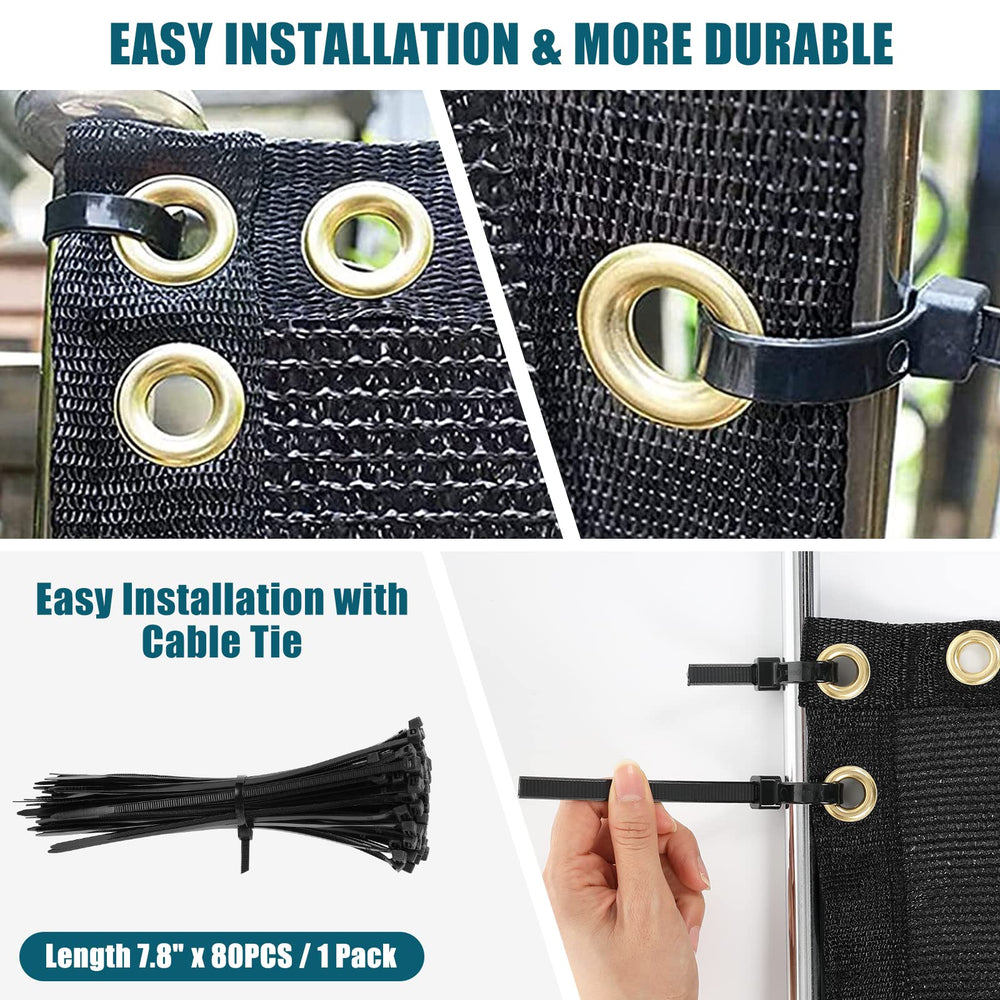 UIRWAY cable ties and accessories displayed for quick, tool-free installation advantage