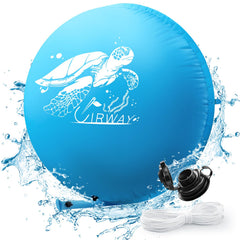UIRWAY front view of 13ft pool pillow showing full shape and protective benefit