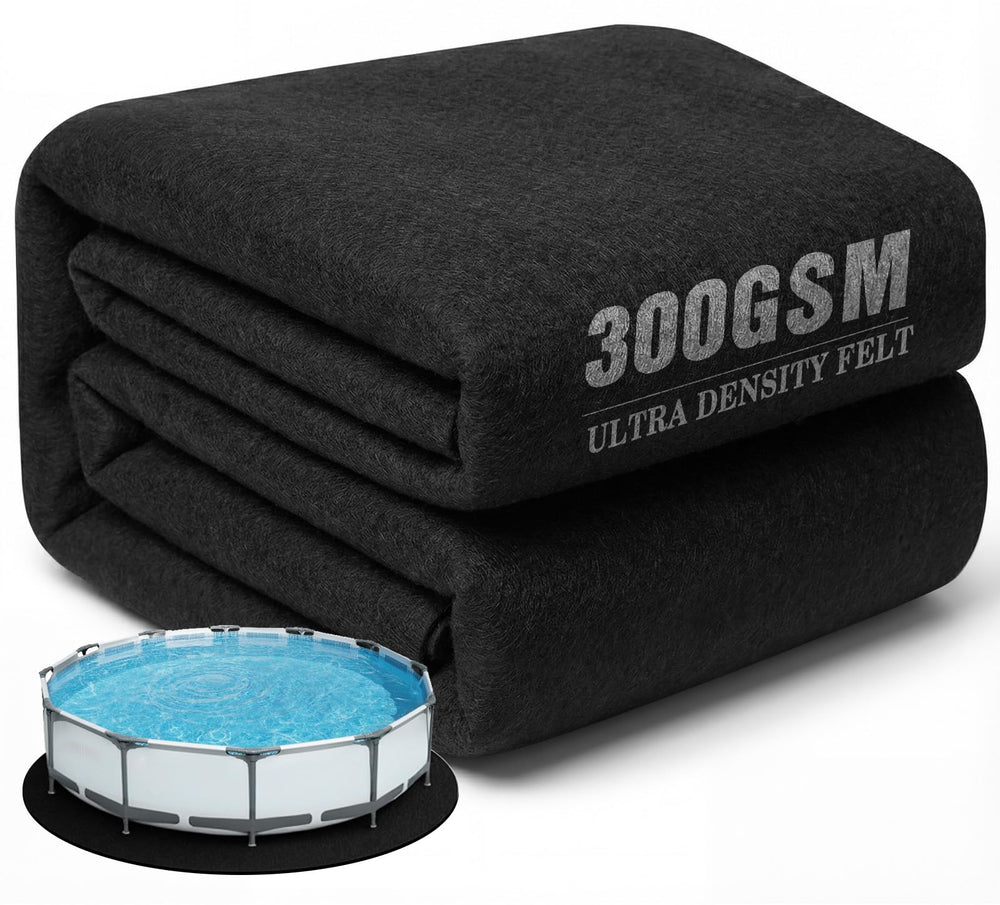 UIRWAY front view of 10 ft pool pad showing full round coverage and protection