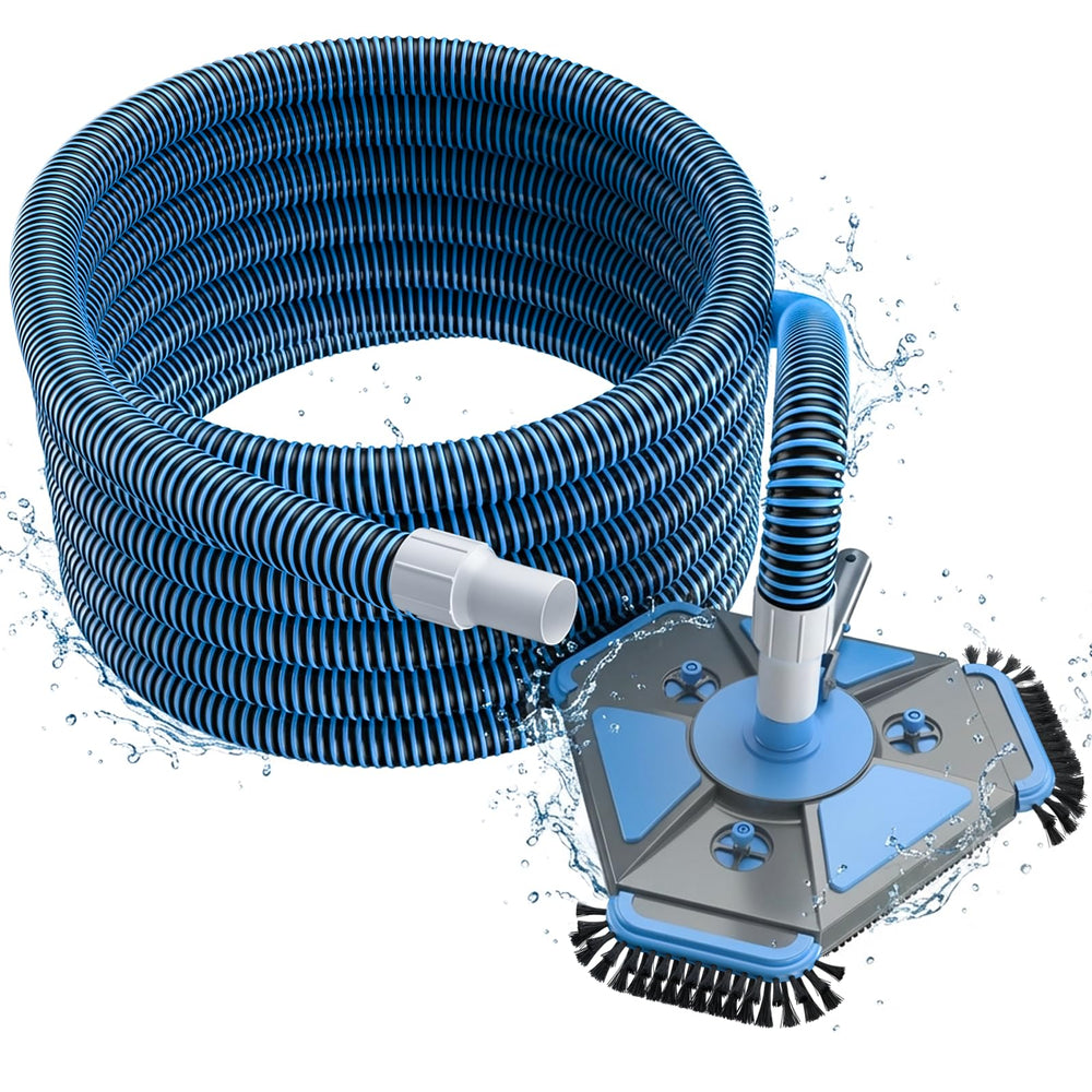 UIRWAY triangular vacuum head front view showing firm floor contact and efficient cleaning