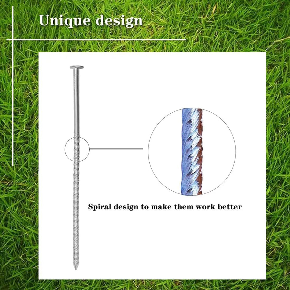 Uitose close-up of spiral shaft highlighting superior soil grip and stability