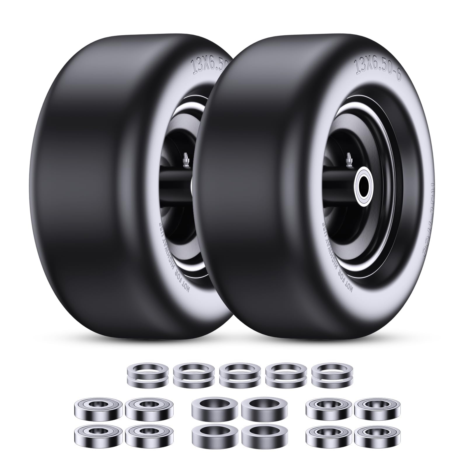 Uiuaquas front view of both tires showing ready-to-install wheels and durability
