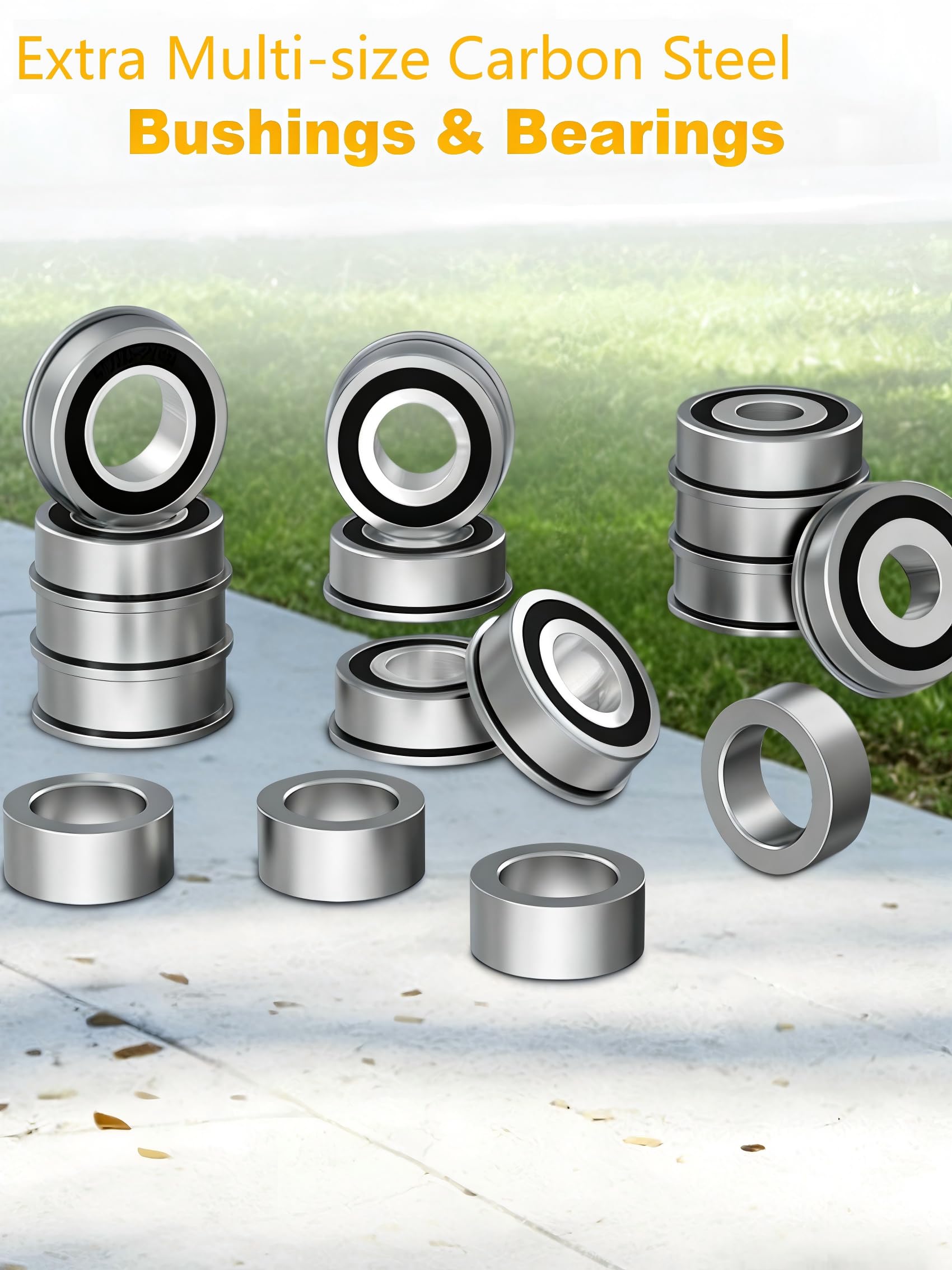 Uiuaquas wheel installed on a lawn tractor demonstrating instant flat-free use