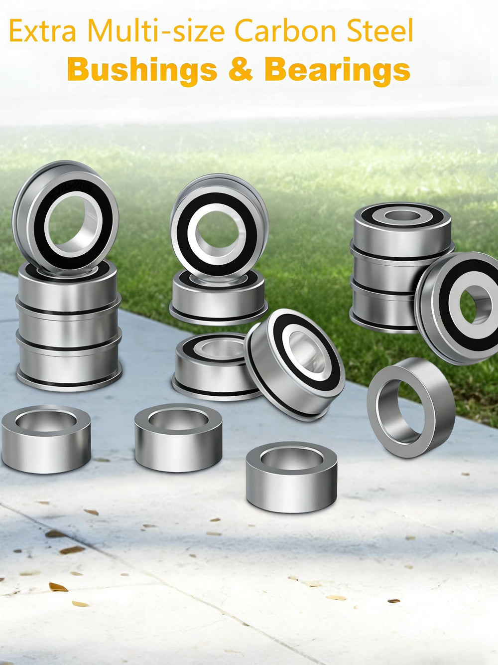 Uiuaquas wheel installed on a lawn tractor demonstrating instant flat-free use