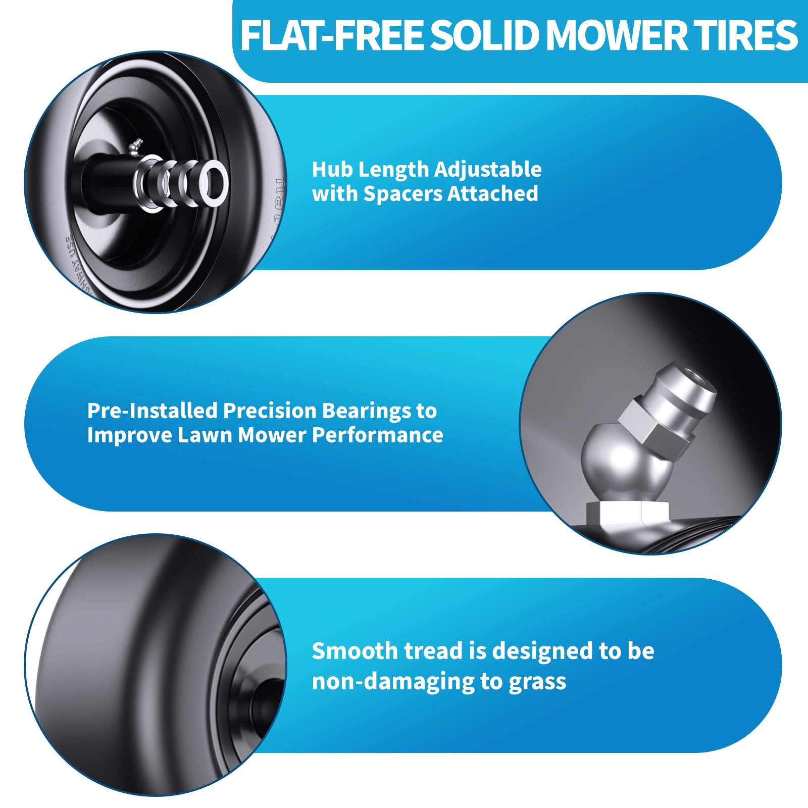 Uiuaquas packaging with both wheels and hardware showing complete replacement kit