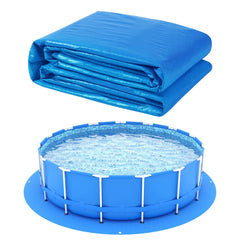 UJG front view of 18x18 ft ground cloth showing full coverage and protection