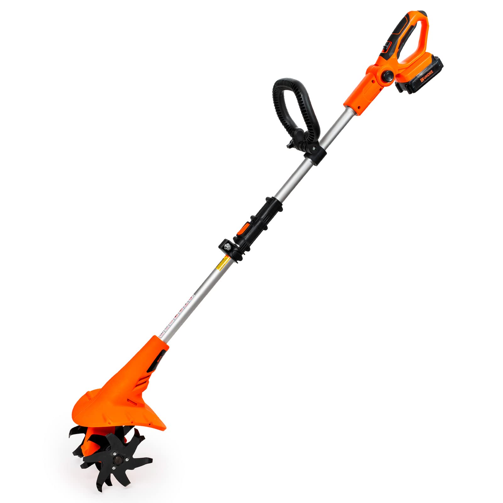 Ukoke front view of cultivator showing compact design and easy handling