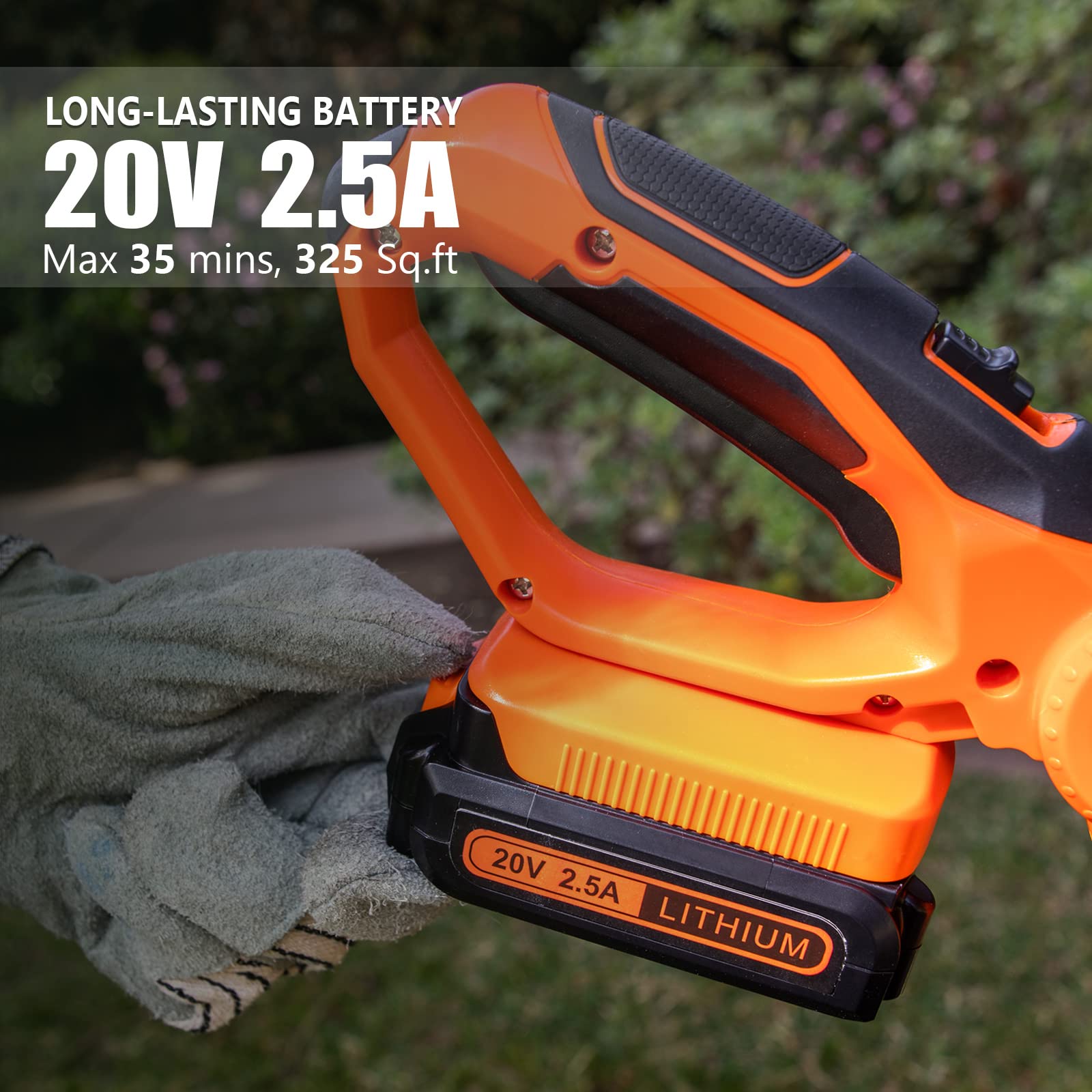 Ukoke beside a hand for size comparison showing lightweight maneuverability