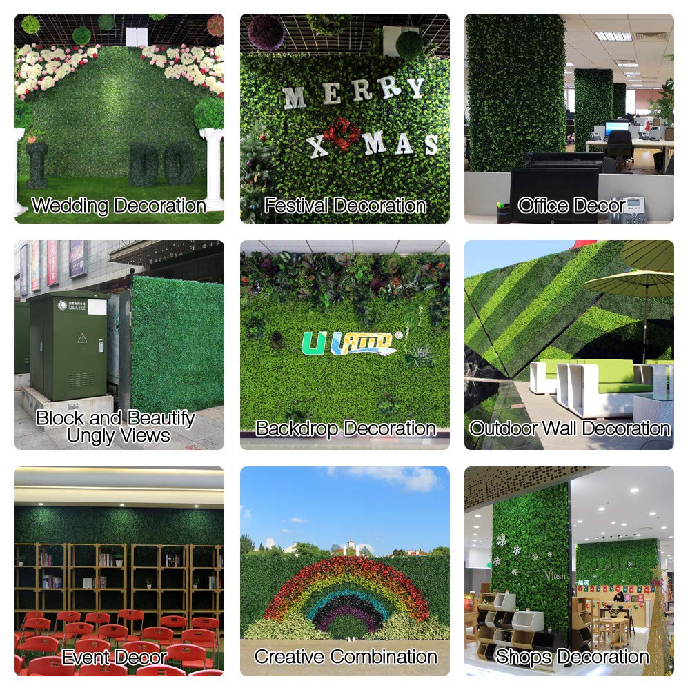 ULAND event booth backdrop providing attractive photo-ready greenery