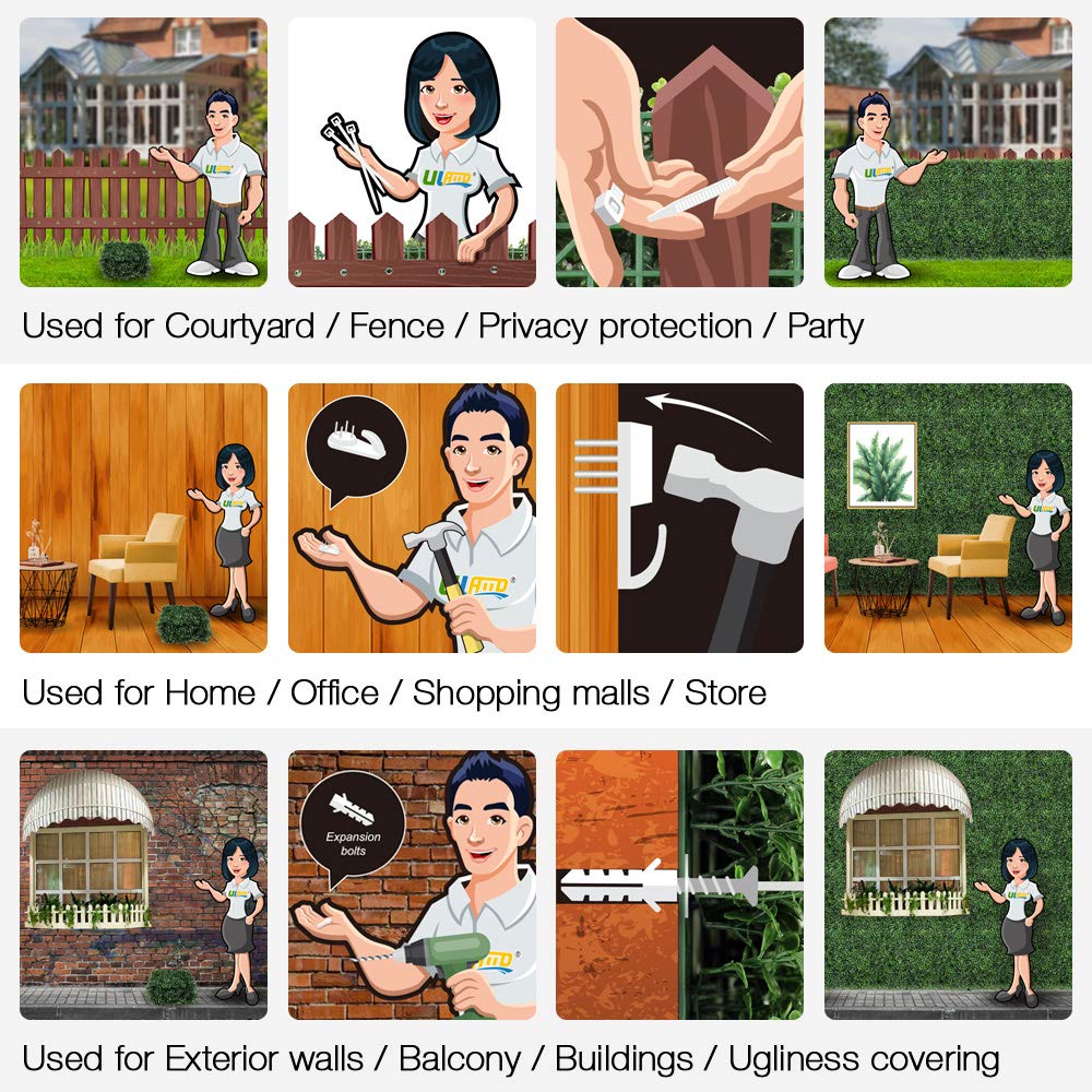 ULAND installed on fence creating instant privacy and concealment