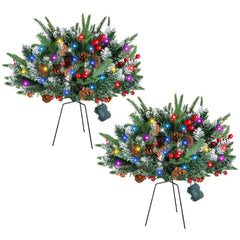 ULihaian urn fillers on front porch showing festive curb appeal