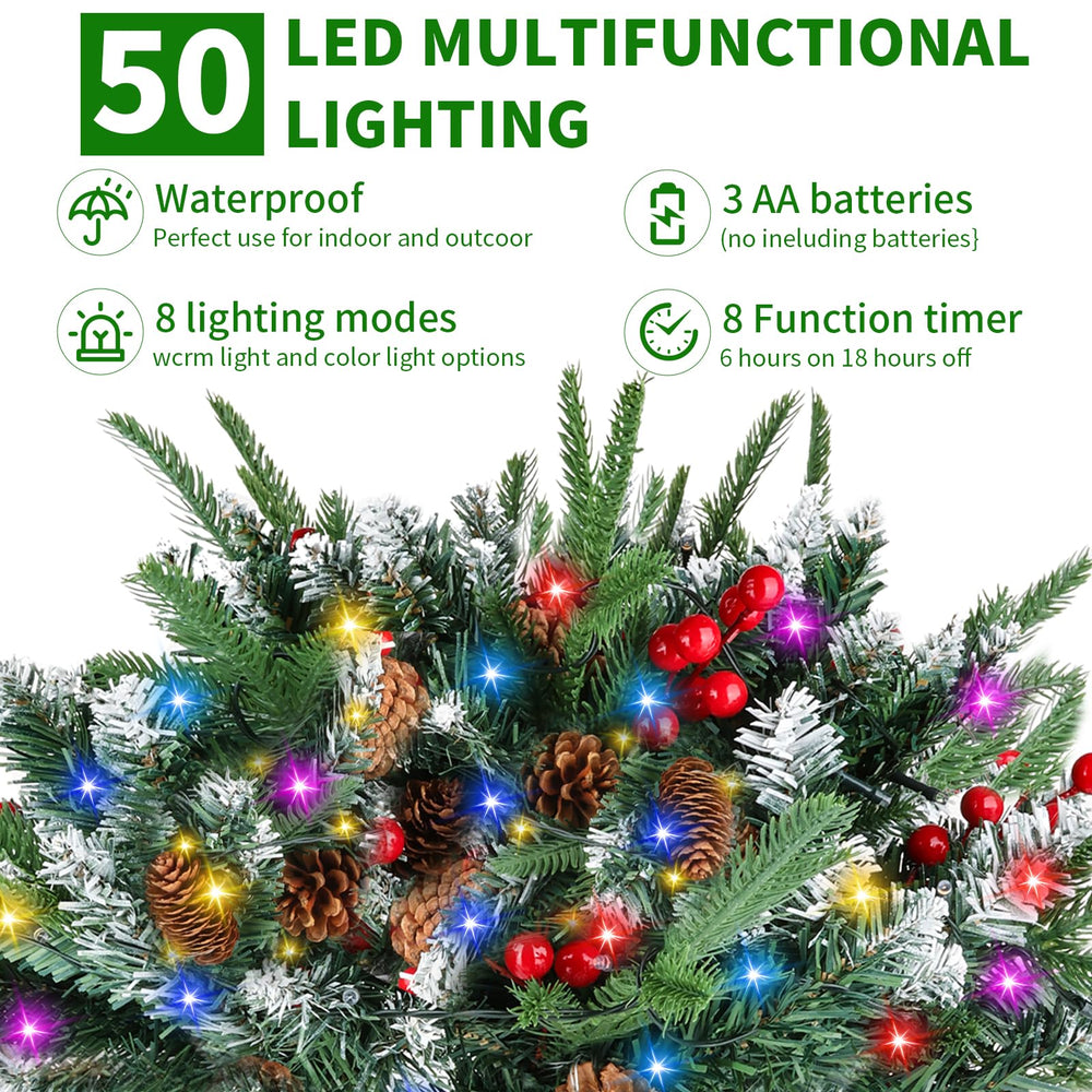 ULihaian 60 LED string lights demonstrating warm and multicolor glow