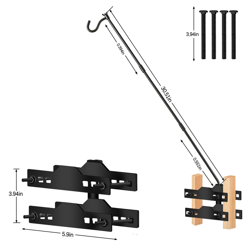 ULIOK hook fully extended to 31 inches showing added reach