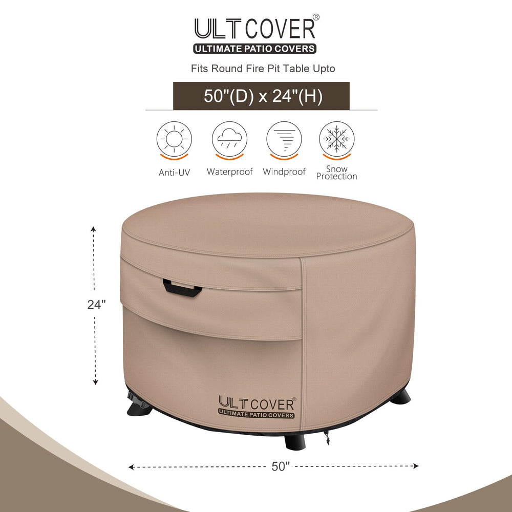 ULTCOVER 600D polyester close-up showing waterproof durability benefit