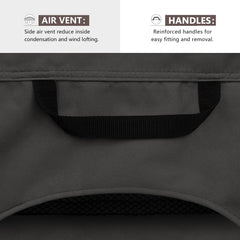 ULTCOVER plastic clip and drawcord securing cover against wind and movement