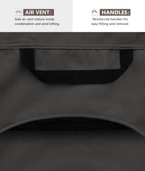 ULTCOVER plastic clip and elastic drawcord securing cover in wind