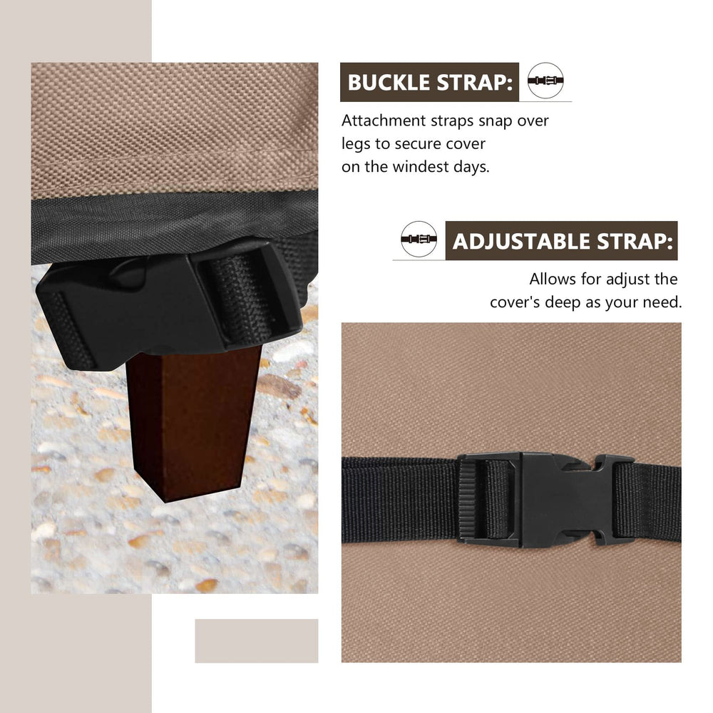 ULTCOVER plastic clip buckle securing cover to sofa legs against wind