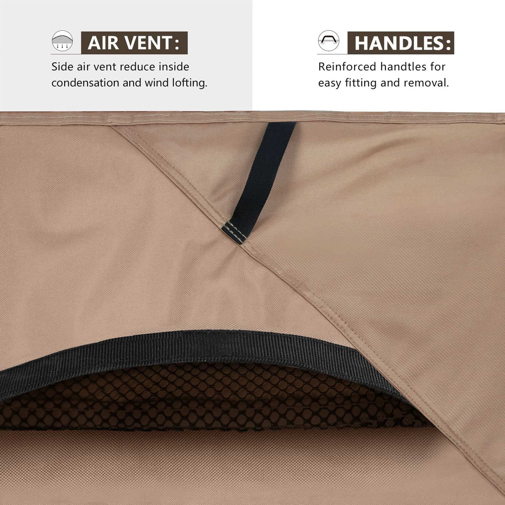 ULTCOVER clips y cordón elástico asegurando la funda contra el viento