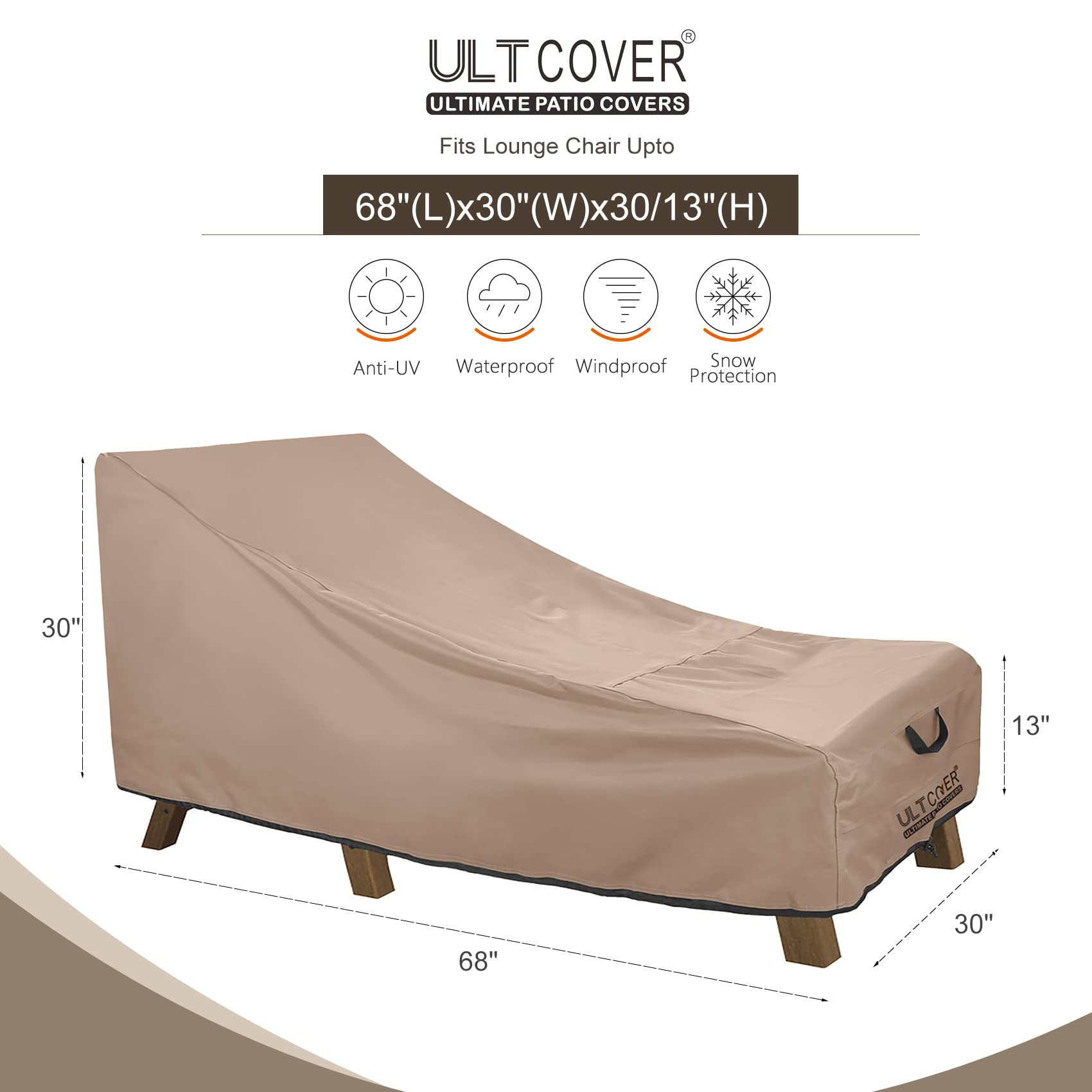 ULTCOVER close-up of 600D polyester texture highlighting durable waterproof fabric