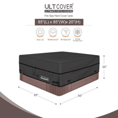 ULTCOVER close-up of 600D polyester texture, shows durable waterproof fabric
