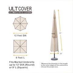 ULTCOVER close-up of 600D texture and waterproof backing for durable defense
