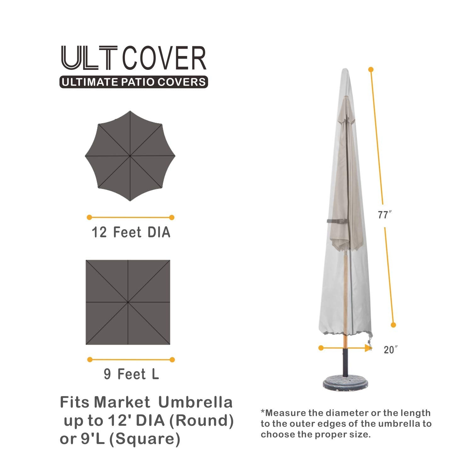 ULTCOVER close-up of 600D fabric texture demonstrating waterproof durability