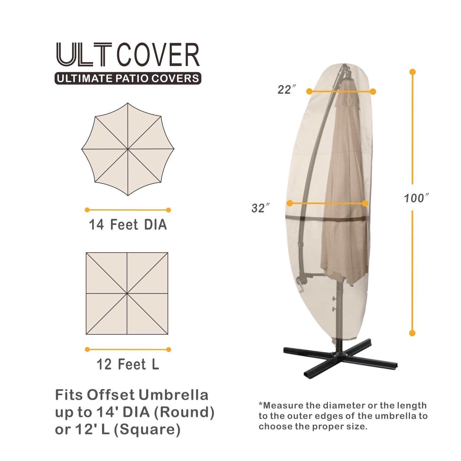 ULTCOVER close-up of 600D fabric texture, durable waterproof protection