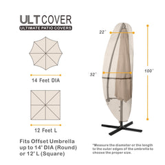 ULTCOVER close-up of 600D fabric texture, durable waterproof protection