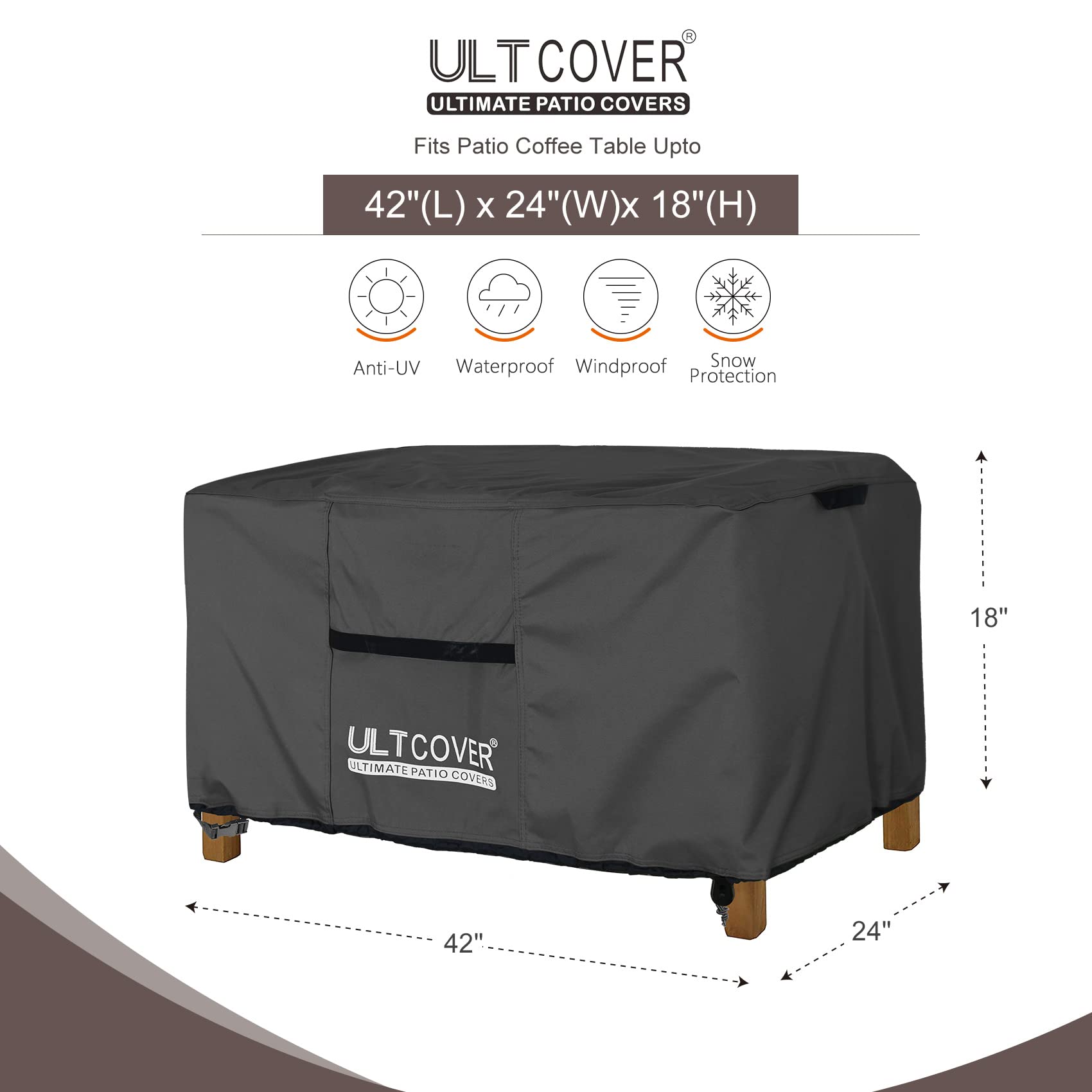 ULTCOVER close-up of 600D polyester texture demonstrating durable waterproof material