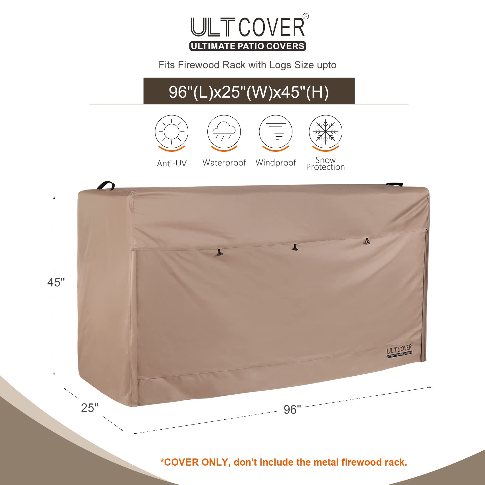 ULTCOVER close-up 600D fabric texture showing durable waterproofing