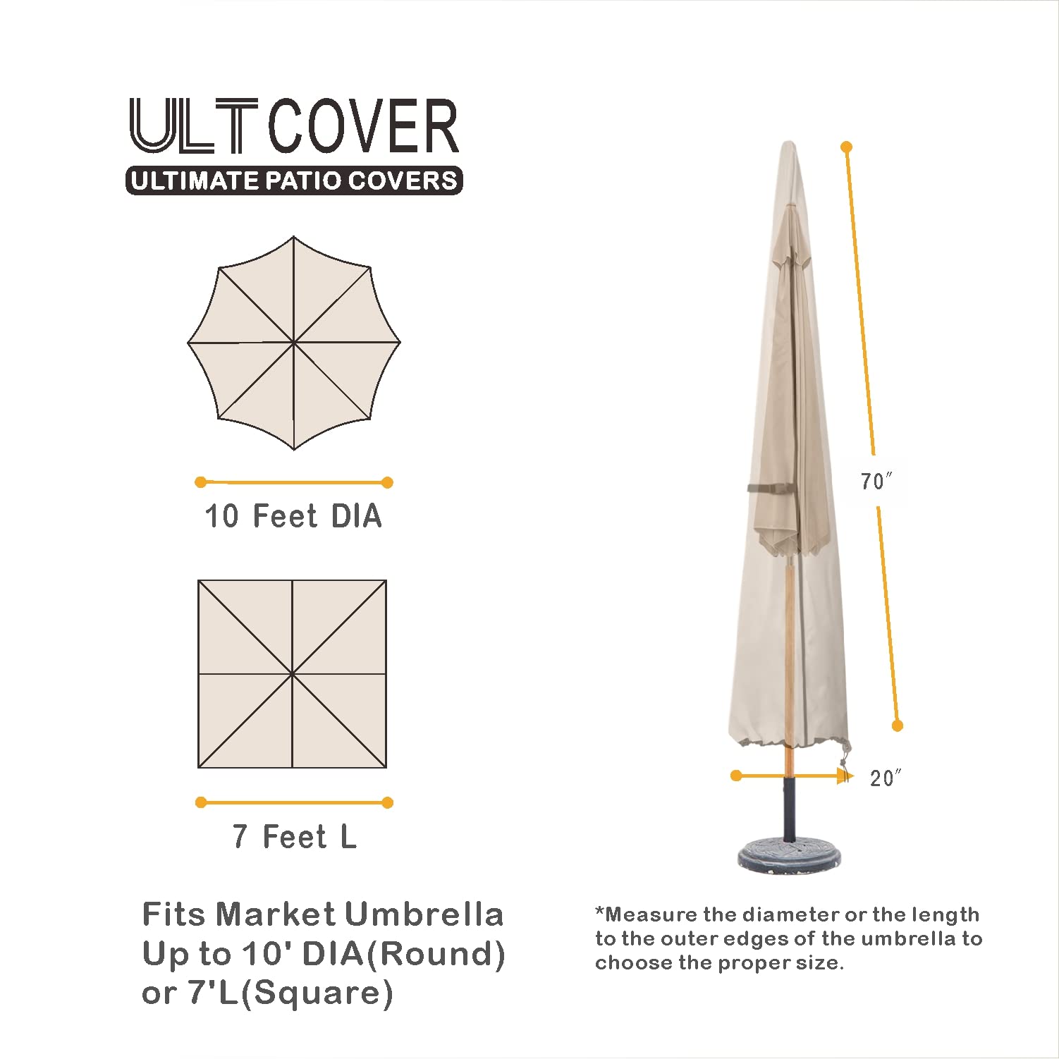 ULTCOVER close-up of 600D fabric texture highlighting durable waterproof finish