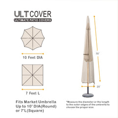 ULTCOVER close-up of 600D fabric texture highlighting durable waterproof finish