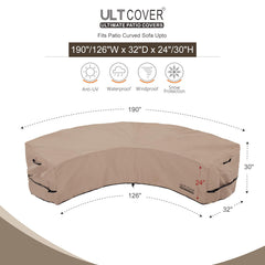ULTCOVER close-up of 600D polyester texture for durable waterproof protection