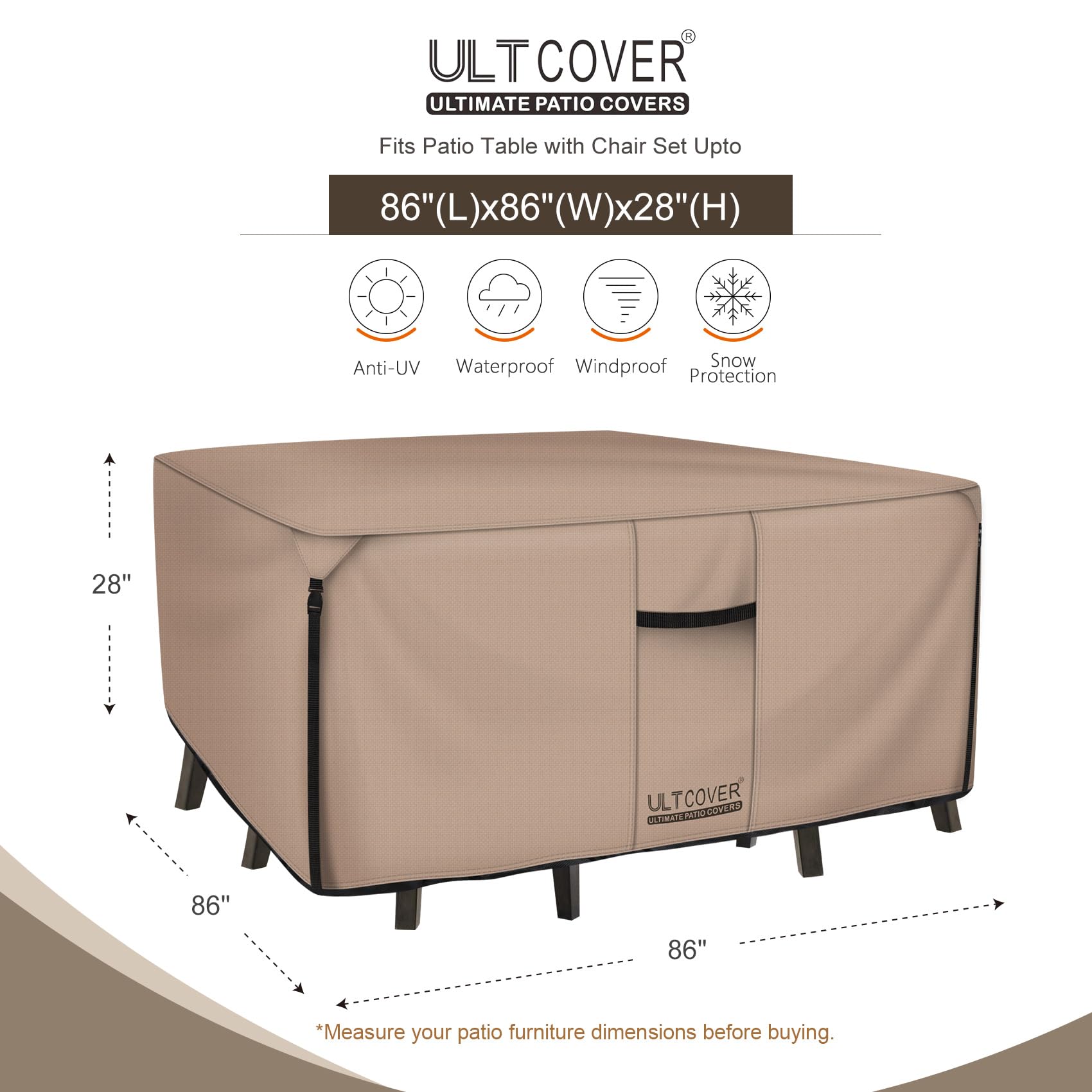 ULTCOVER primer plano del tejido 600D resistente e impermeable