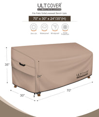 ULTCOVER detalle del tejido 600D con respaldo impermeable para durabilidad