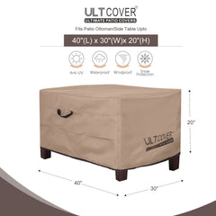ULTCOVER closeup of 600D fabric texture showing durable waterproofing