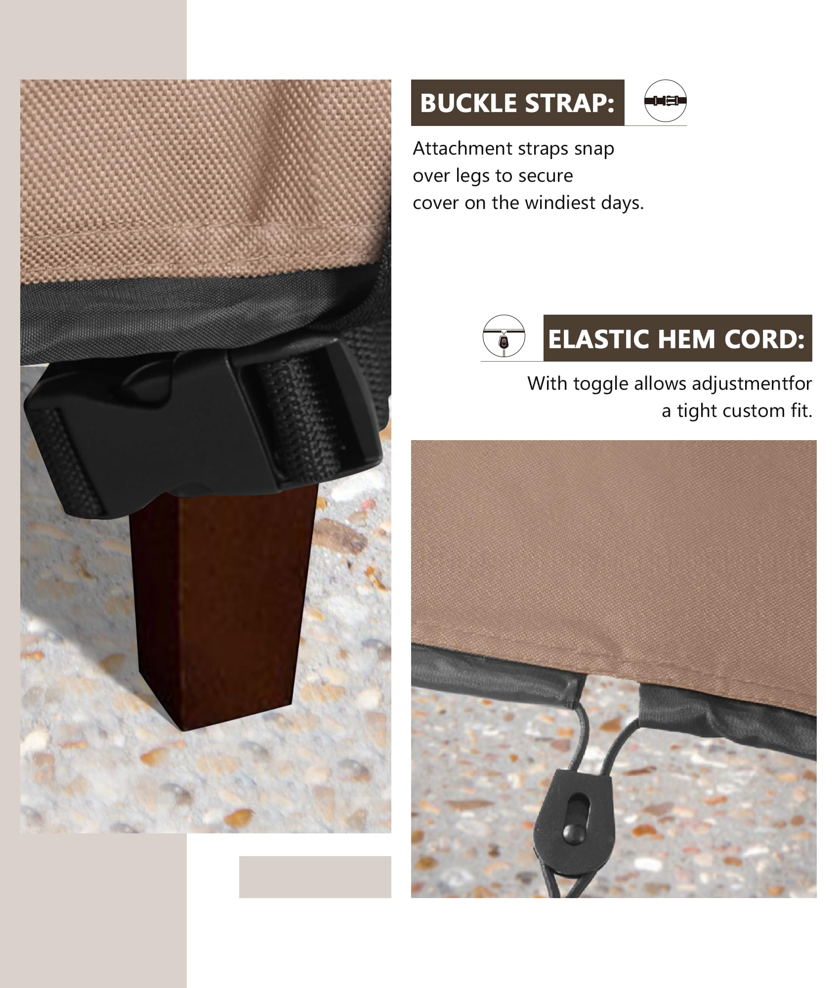 ULTCOVER 600D fabric texture close-up showing durable material