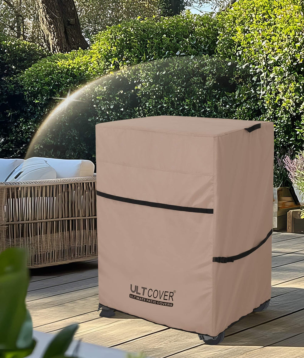 ULTCOVER folded for storage in bag saving space and preventing dirt