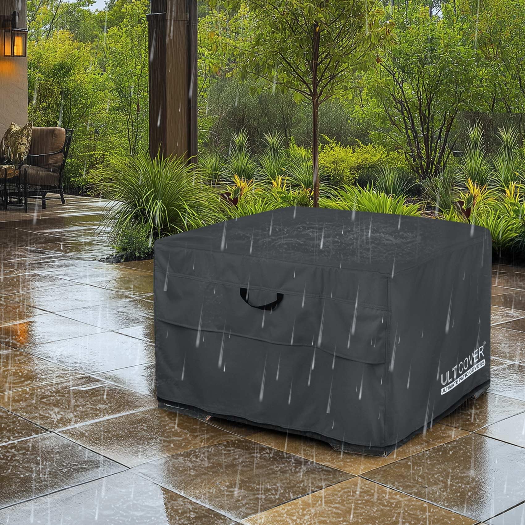 ULTCOVER neatly folded for compact storage between seasons