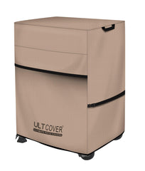 ULTCOVER front view on a 2-burner grill showing full protection and neat fit