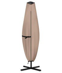 ULTCOVER front view of patio parasol cover showing full protection and fit
