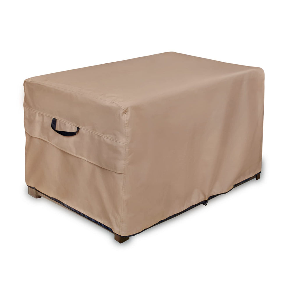 ULTCOVER front view on deck box showing full protection and neat appearance