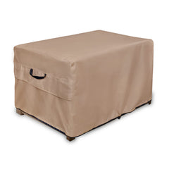 ULTCOVER front view on deck box showing full protection and neat appearance