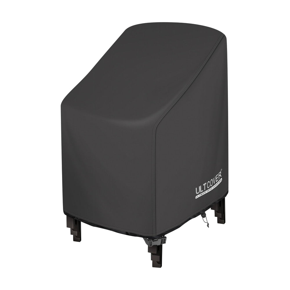 ULTCOVER front view on stacked chairs showing full protection and clean look