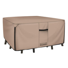 ULTCOVER vista frontal de la funda en mesa cuadrada protege muebles