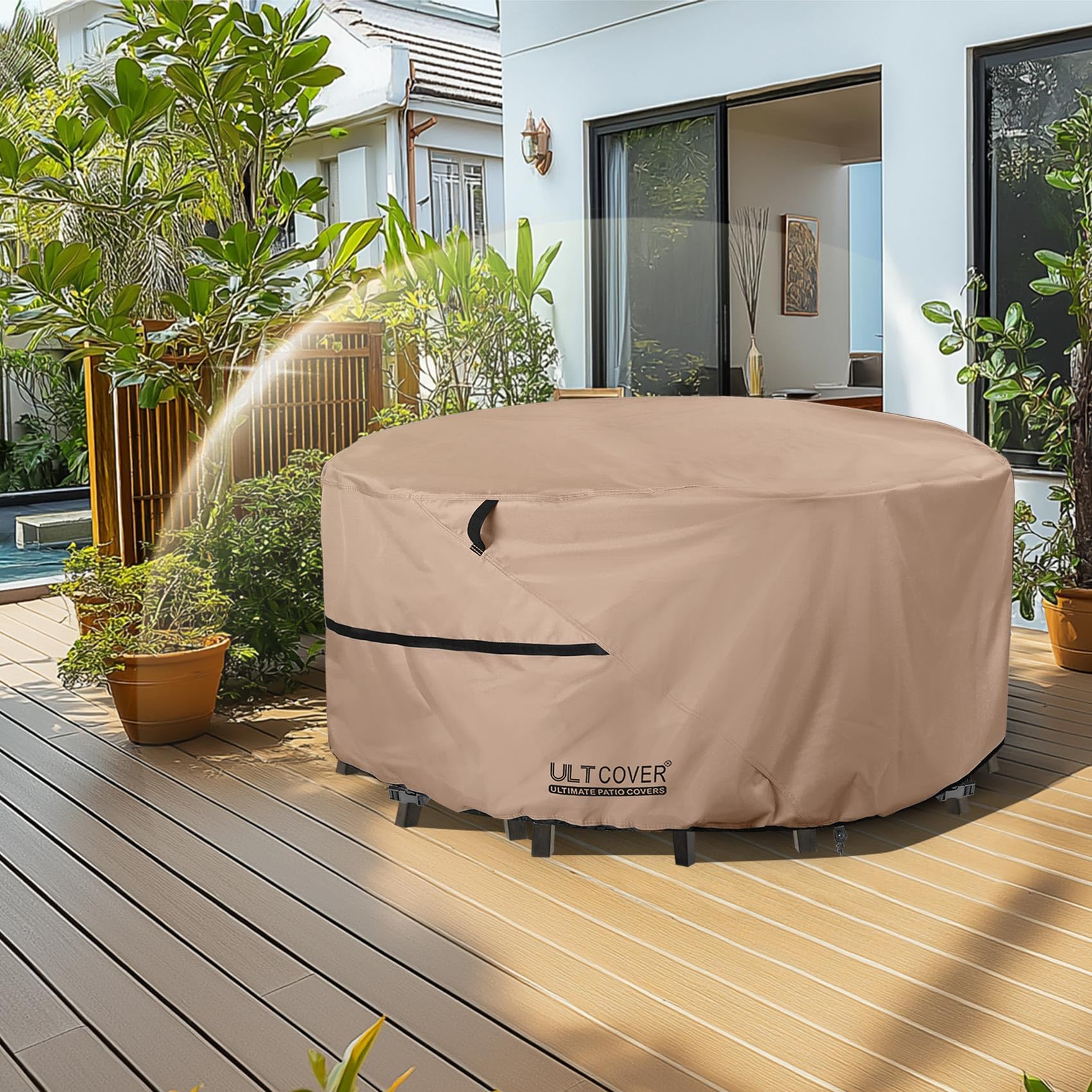 ULTCOVER label showing waterproof backing for reliable moisture barrier