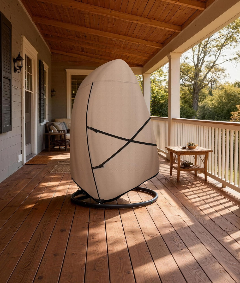 ULTCOVER in patio setting protecting swing and preserving cushions