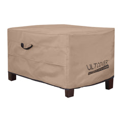ULTCOVER front view on ottoman showing full protection benefit