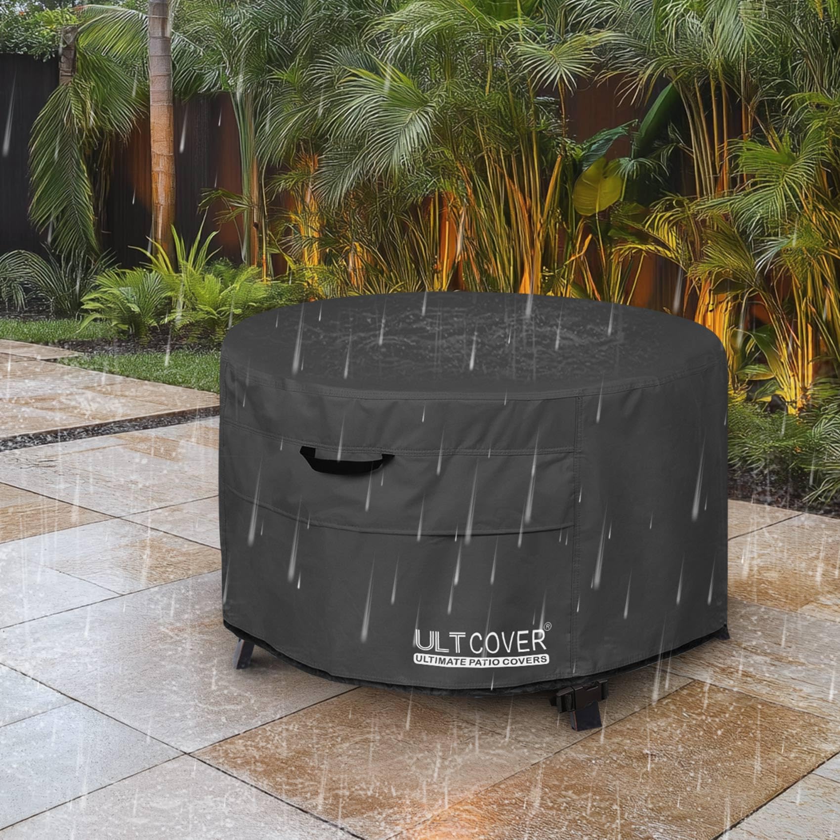 ULTCOVER folded cover in storage space saving room when not used